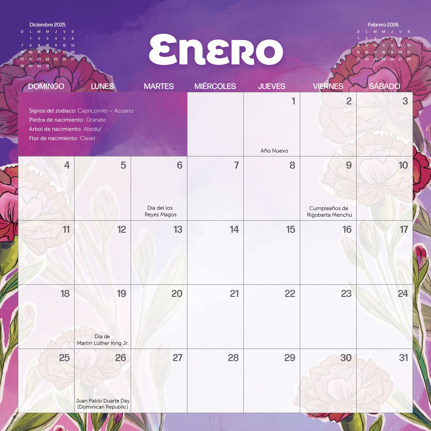2026 Latina Empowerment Calendar (In Spanish) PRE-ORDER
