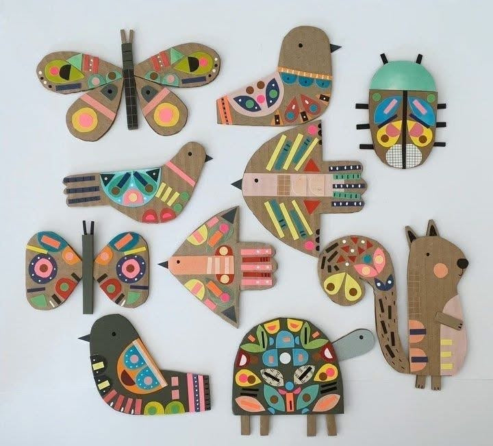 Colorful Cardboard Critters Workshop