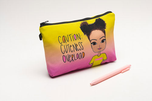 NEW! Makeup Bag or Pencil Case : Featuring Pincurl Girl, Khloe