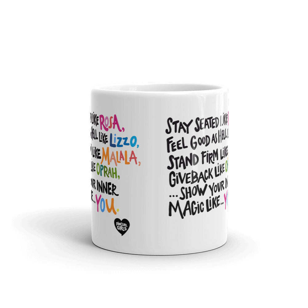 Stay Seated Like Rosa Mug-Pincurl Girls - Sending Love & Encouragement