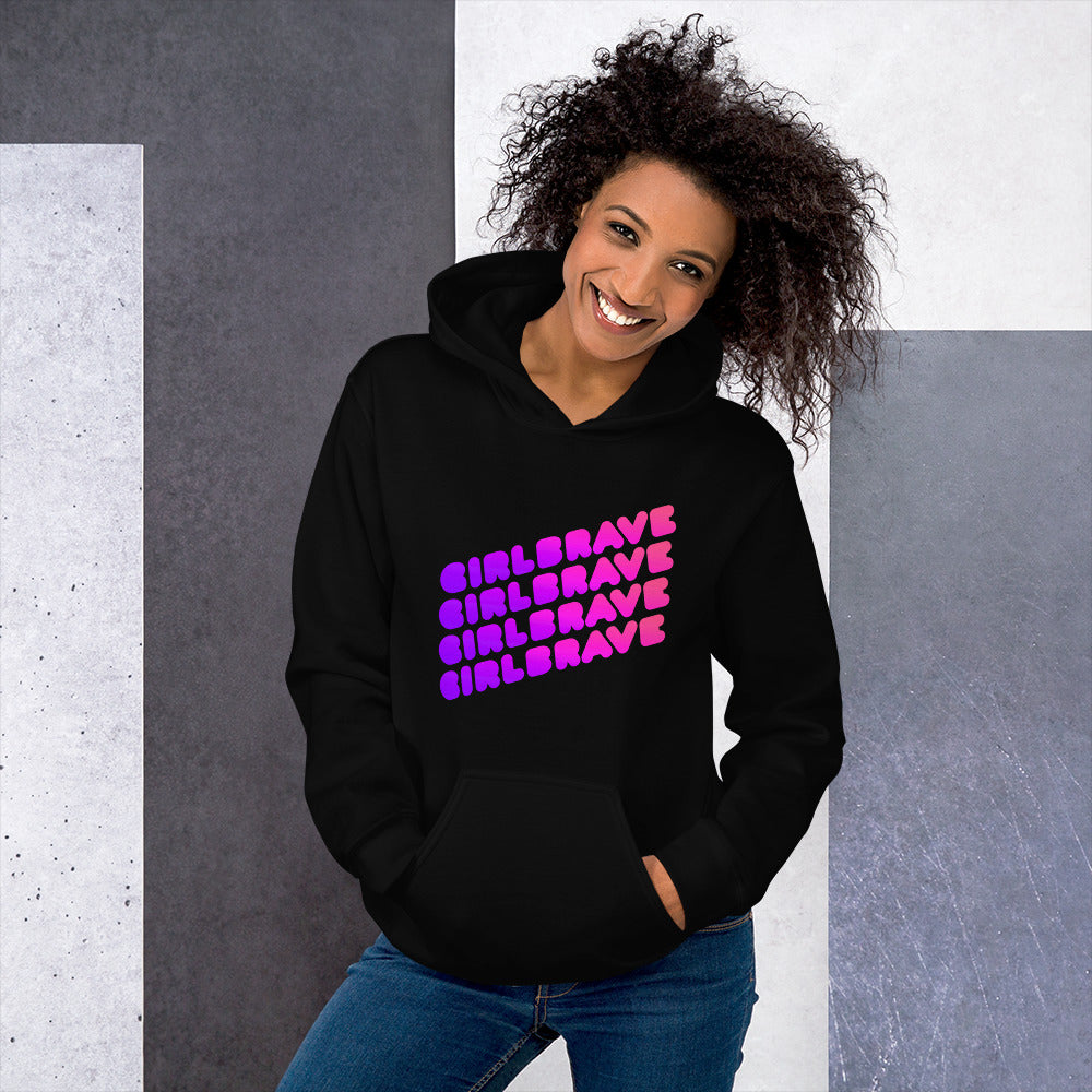 GIRLBRAVE Unisex Hoodie-Pincurl Girls - Sending Love & Encouragement