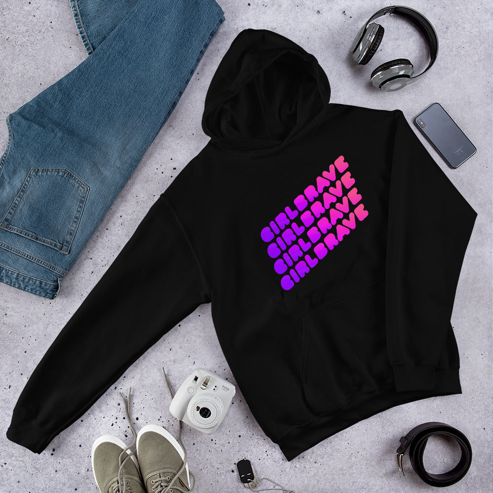 GIRLBRAVE Unisex Hoodie-Pincurl Girls - Sending Love & Encouragement
