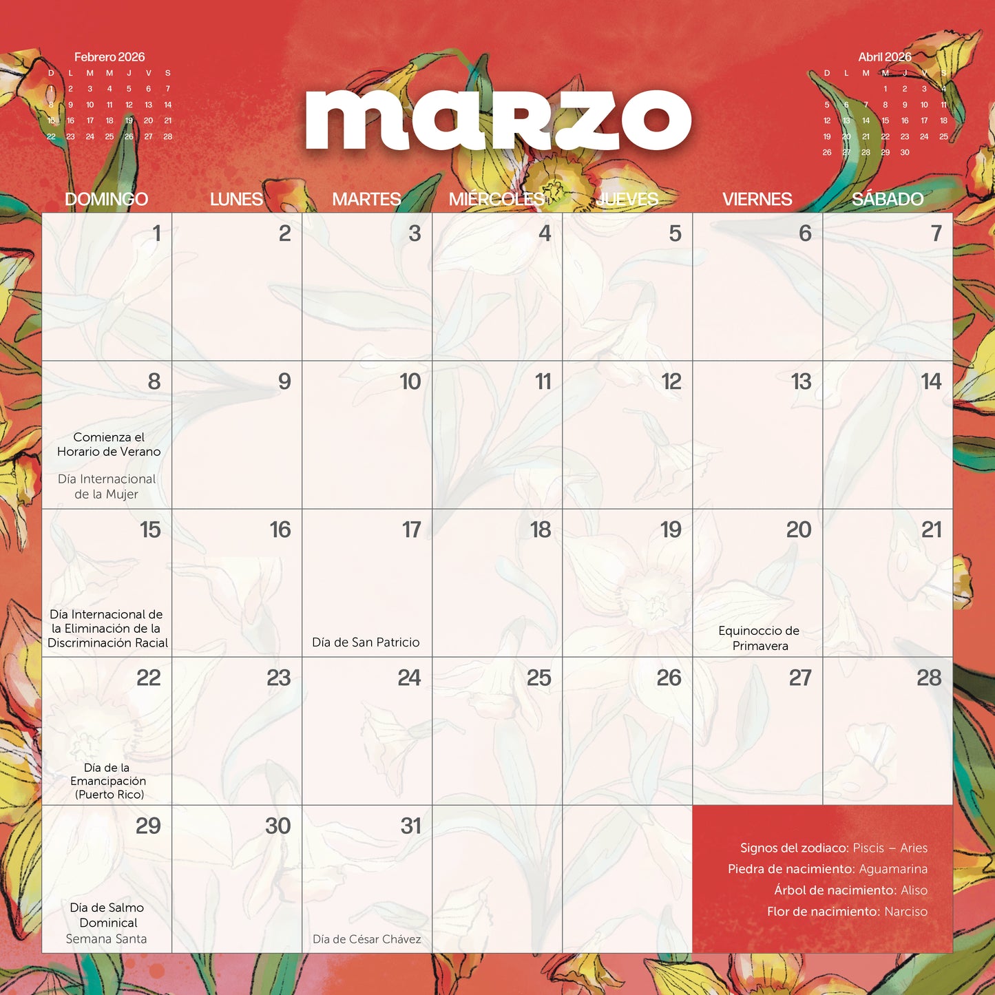 2026 Latina Empowerment Calendar (In Spanish) PRE-ORDER