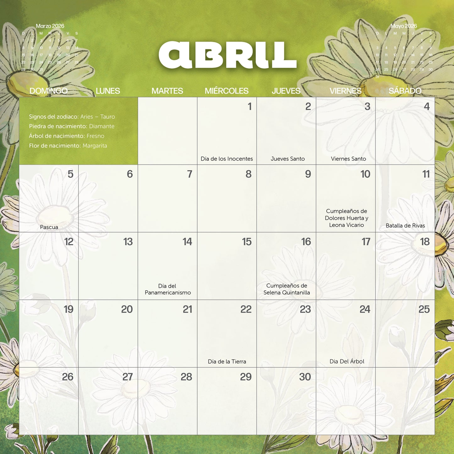 2026 Latina Empowerment Calendar (In Spanish) PRE-ORDER