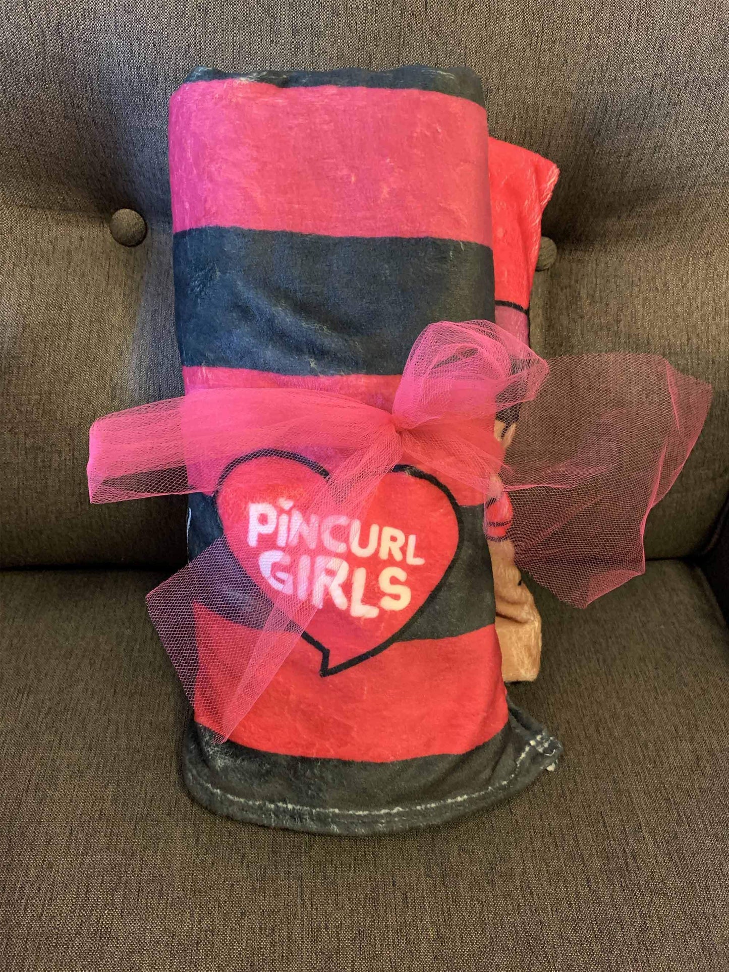 Throw Blanket African American-Pincurl Girls - Sending Love & Encouragement
