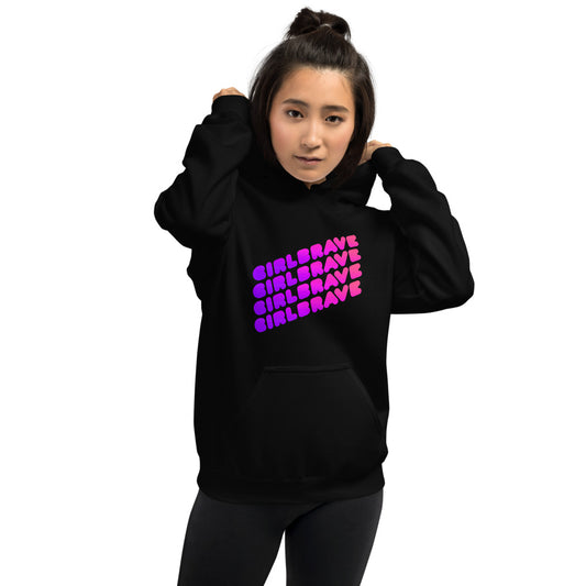 GIRLBRAVE Unisex Hoodie-Pincurl Girls - Sending Love & Encouragement