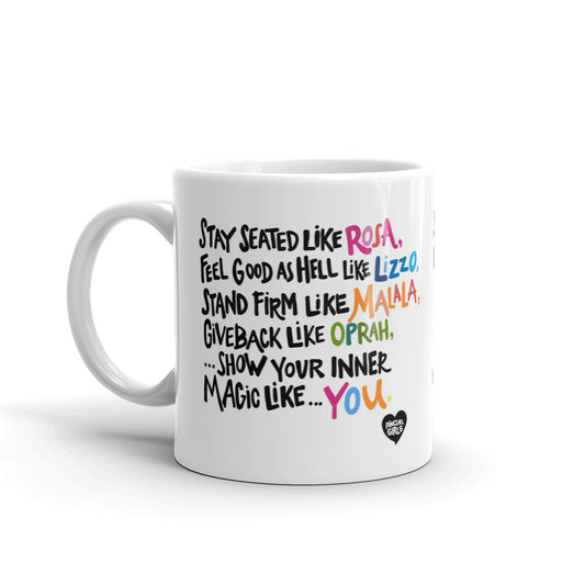 Stay Seated Like Rosa Mug-Pincurl Girls - Sending Love & Encouragement