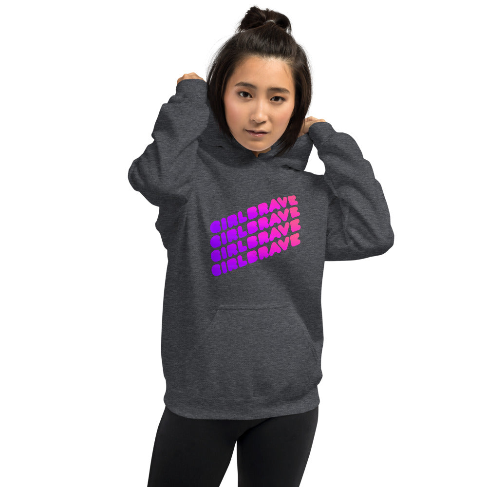 GIRLBRAVE Unisex Hoodie-Pincurl Girls - Sending Love & Encouragement